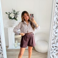 SHORT CHOCO AVEC CEINTURE SHORT CHOCO AVEC CEINTURE