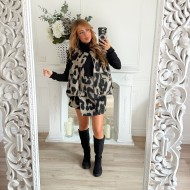 JUPE SHORT LEOPARD JUPE SHORT LEOPARD