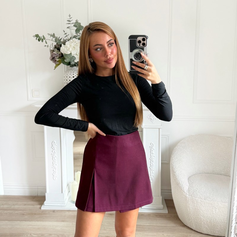 JUPE SHORT PRUNE