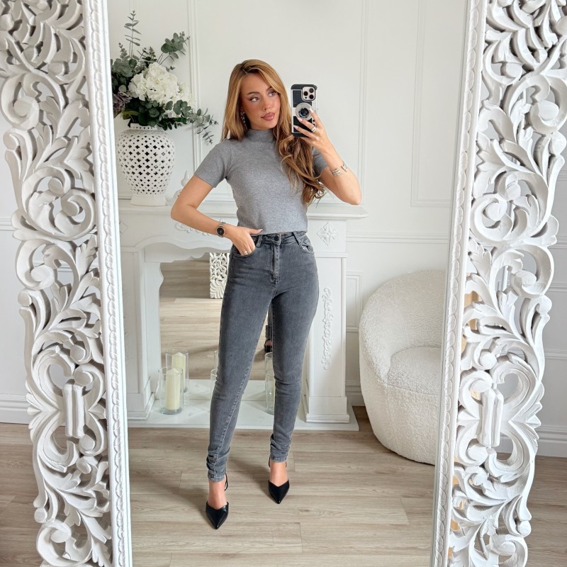 SKINNY GRIS STRETCH