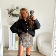 JUPE SHORT LEOPARD JUPE SHORT LEOPARD