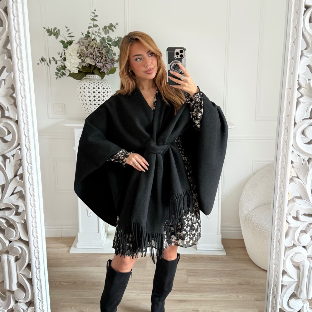 PONCHO NOEUD BLACK PONCHO NOEUD BLACK