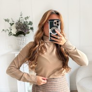 SOUS PULL MAILLE CAMEL