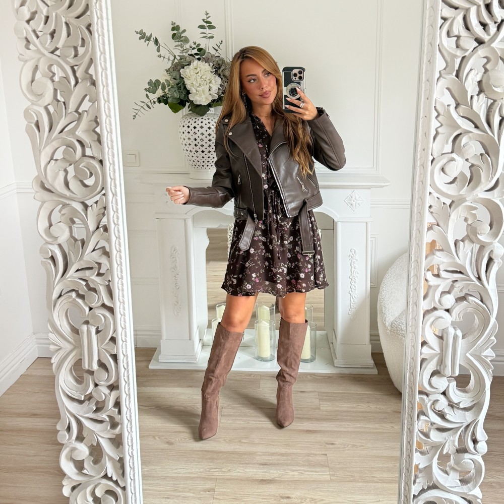 ROBE FLEURIE CHOCO ROBE FLEURIE CHOCO