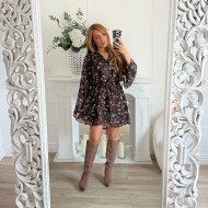 ROBE FLEURIE CHOCO ROBE FLEURIE CHOCO