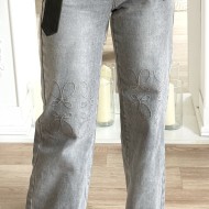 JEAN COUPE DROITE LOGO