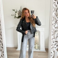 JEAN COUPE DROITE LOGO