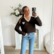 PULL JULIA COEUR DENTELLE