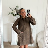 ROBE EN JEAN LEOPARD LISA