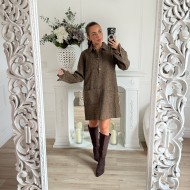 ROBE EN JEAN LEOPARD LISA