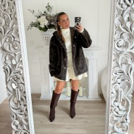 MAXI MANTEAU DOUDOU CHOCO