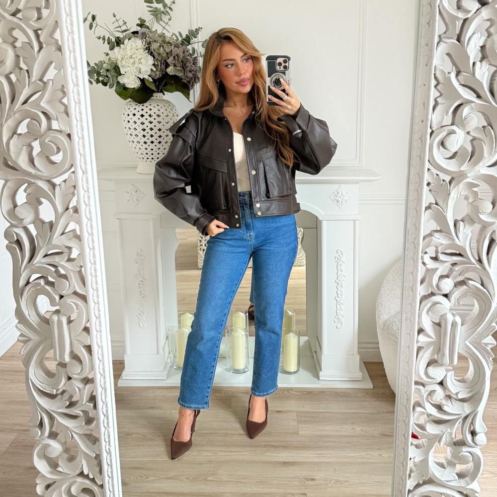 JEAN MOM FIT BRUT