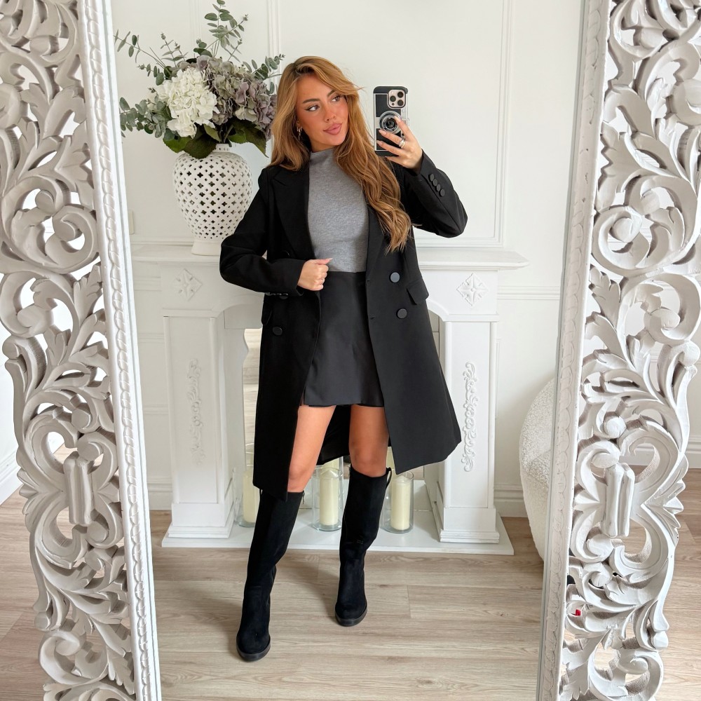 LONG MANTEAU BLACK