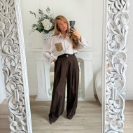 PALAZZO CHOCO EN JEAN FLUIDE