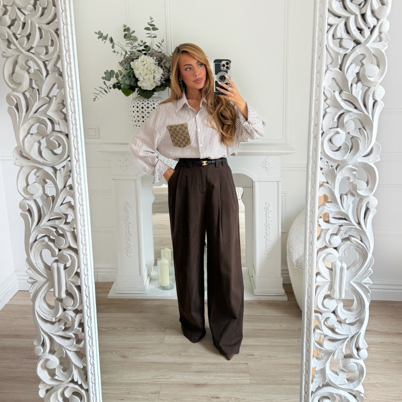 PALAZZO CHOCO EN JEAN FLUIDE