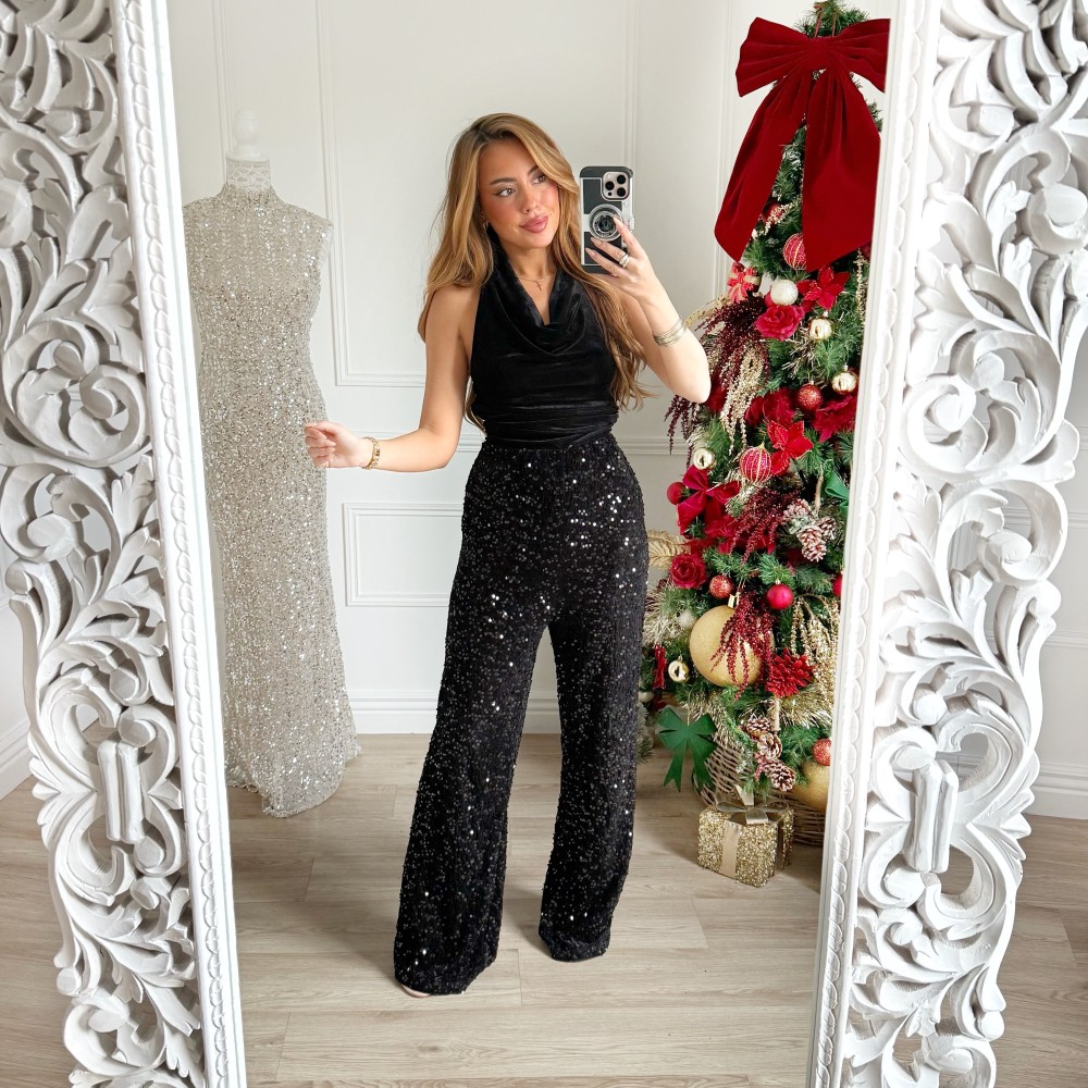 COMBINAISON LÉNA SEQUINS VELOURS