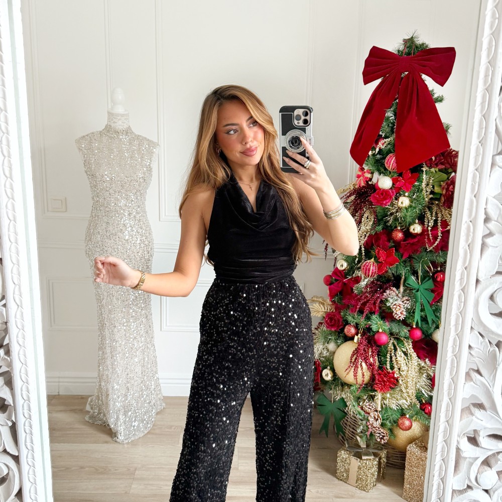 COMBINAISON LÉNA SEQUINS VELOURS