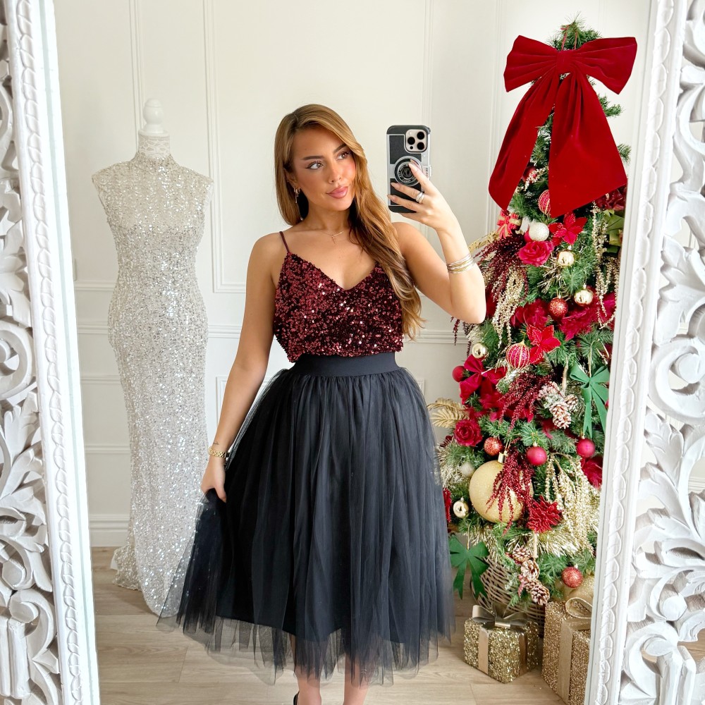 JUPE TULLE BLACK CLÉO