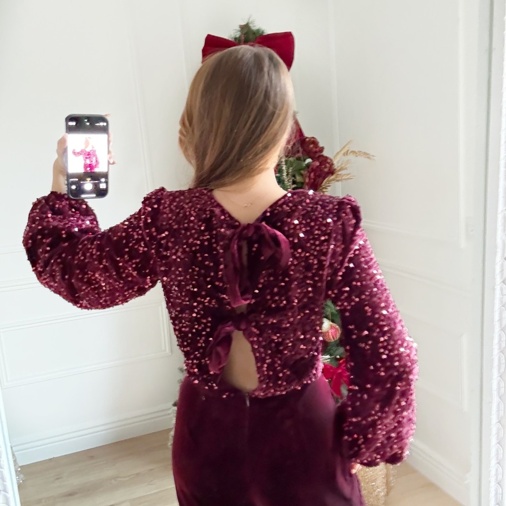 COMBINAISON ORIANE BURGUNDY