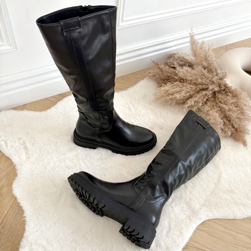BOTTES MAXI SEMELLES PU