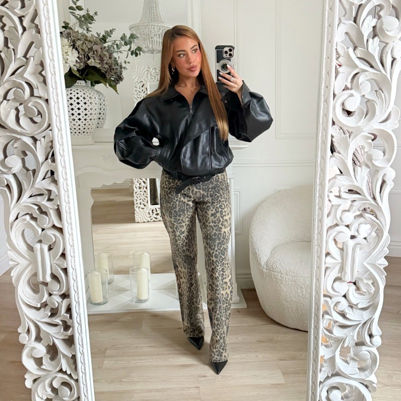 JEAN LÉOPARD WIDE LEG CAMILA